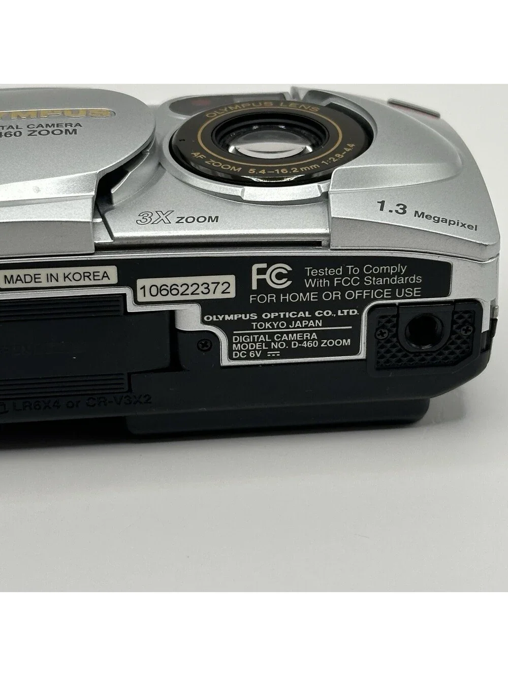 Olympus D-450 Zoom Silver 1.3mp Digital Camera 3x Optical Zoom Box Manual Case